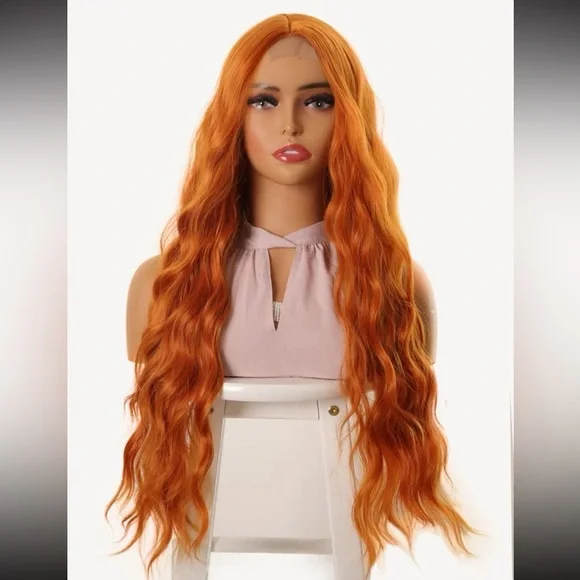 Lace Front Extra Long Curly Synthetic Wig